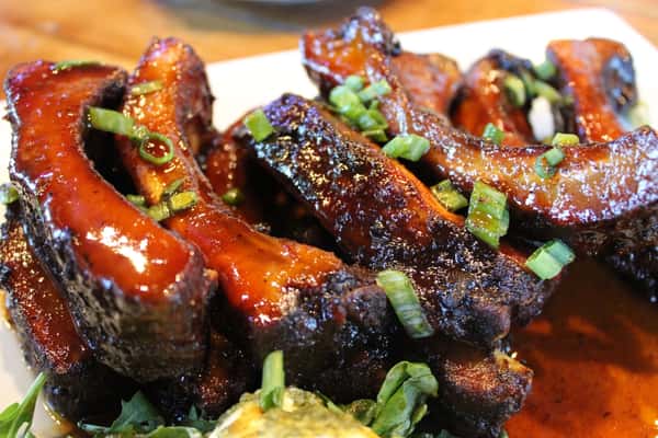 Full Rack Baby Back Ribs.