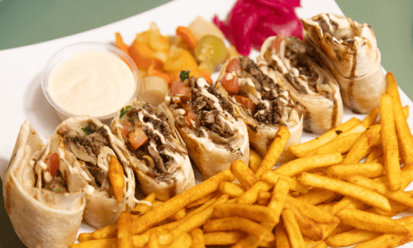 Arabic Style Beef Shawarma Wrap