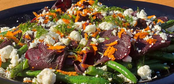 salad with beets and green beans