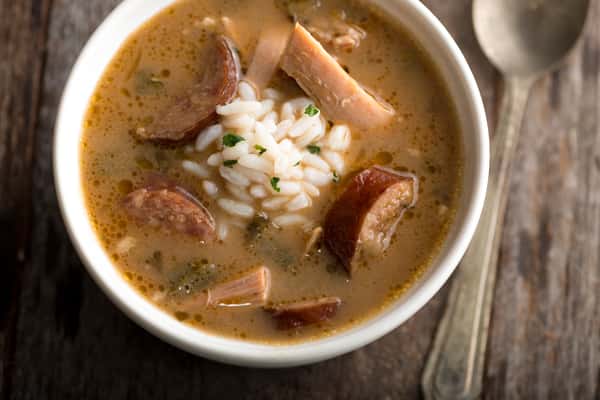 CHICKEN & SAUSAGE GUMBO - CUP