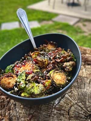 Sweet Hot Brussels Sprouts