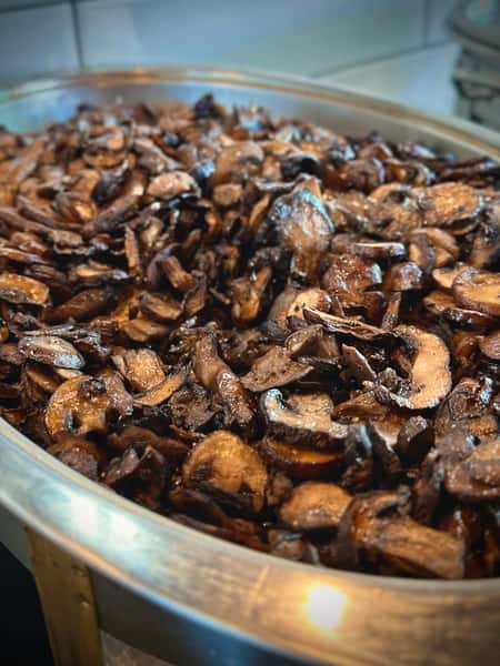 Garlic & Red Wine Stewed Mushrooms