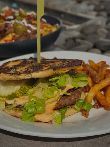 Garlic Bread Burger