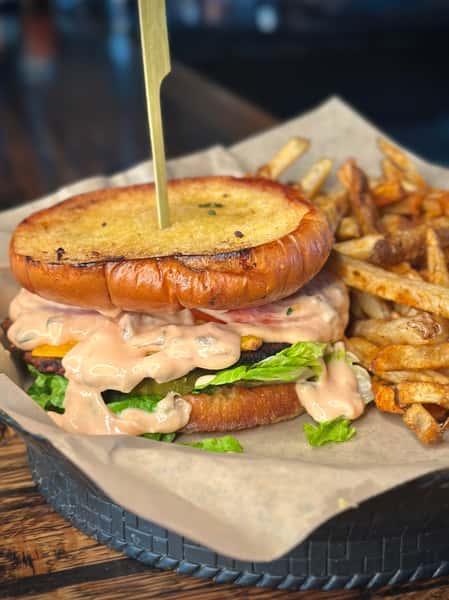Garlic Bread Burger