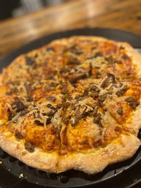 Mushroom & Sausage Pizza