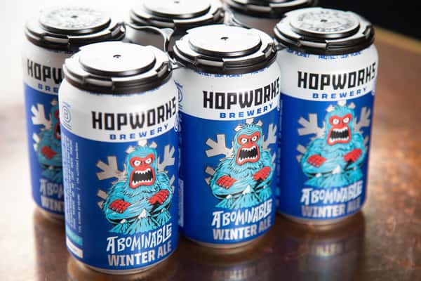abominable winter ale cans 