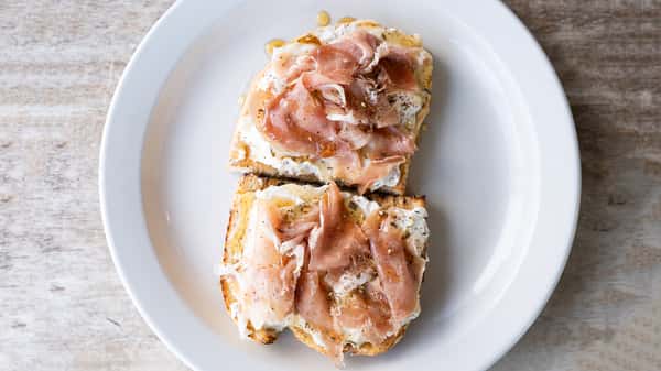 Whipped Feta & Prosciutto Toast