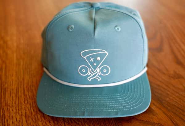 Teal W/Gray rope logo hat