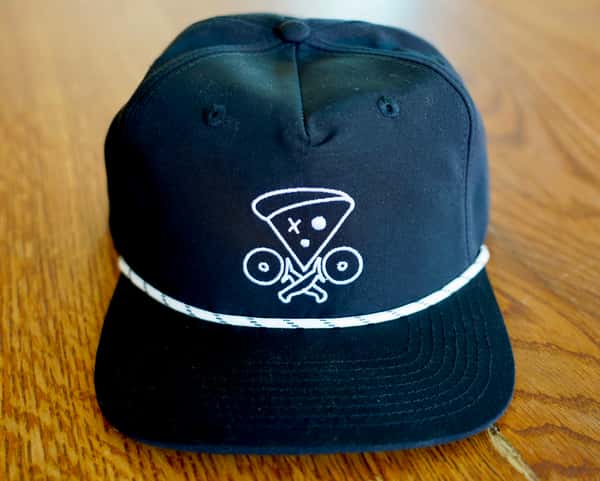 Black W/White rope logo hat