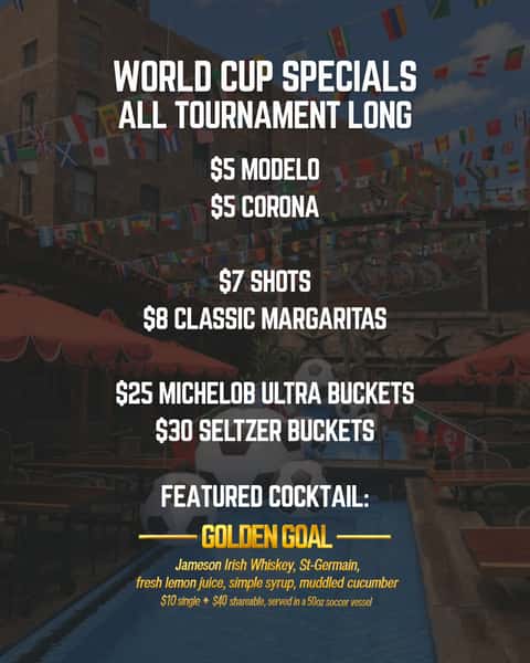 World Cup Watch Party in Chicago - June 11 - July 19