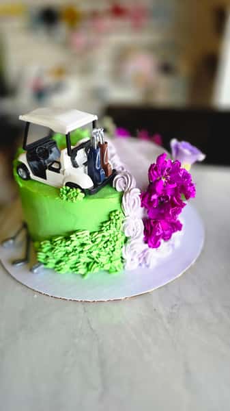 golf and flowers