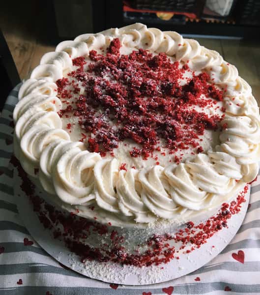 Homemade Red Velvet Cheesecake