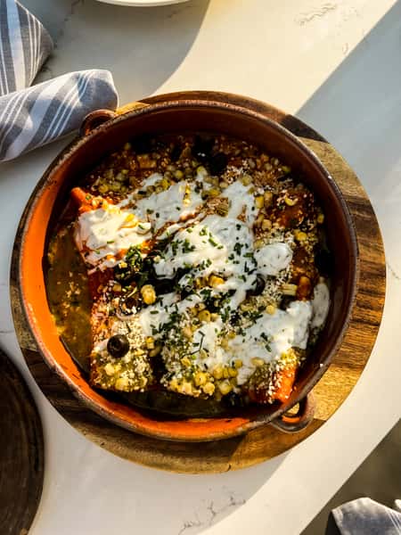 Red & Green Chile Enchiladas