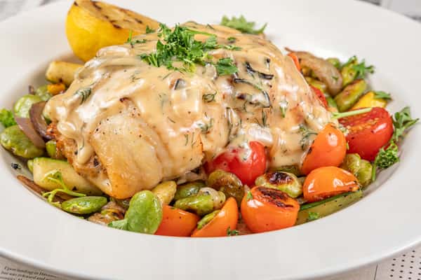 Deviled Crab Stuffed Flounder