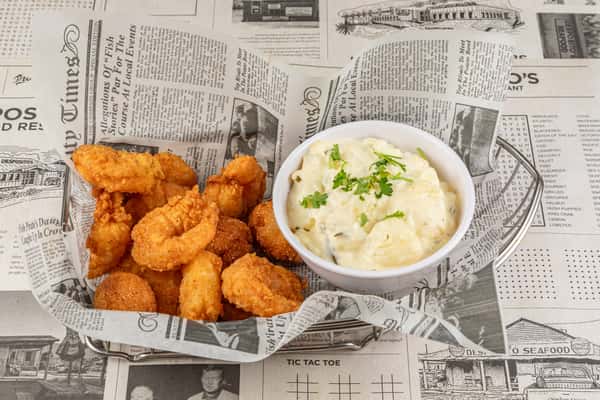 Fried Shrimp Basket With Potato Salad
