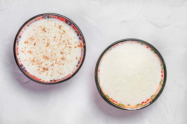 Rice Pudding With and Without Cinnamon