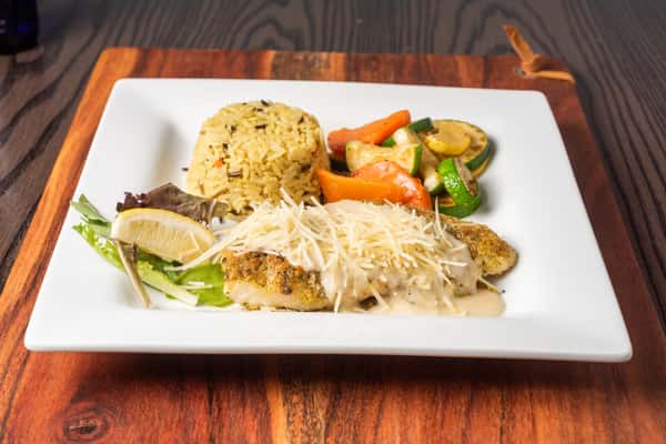 Parmesan Crusted Grouper