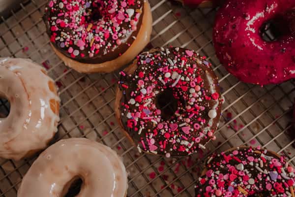 Chocolate Glazed with Rainbow Sprinkles