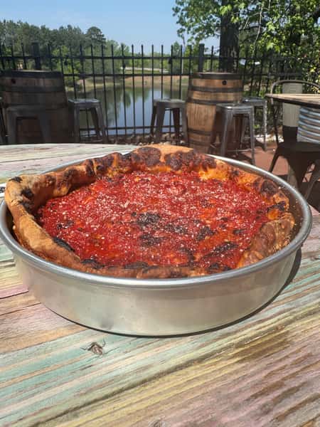 Chicago Cheese Pizza(Build Your Own Up to 4 Toppings) *30 minute cook time