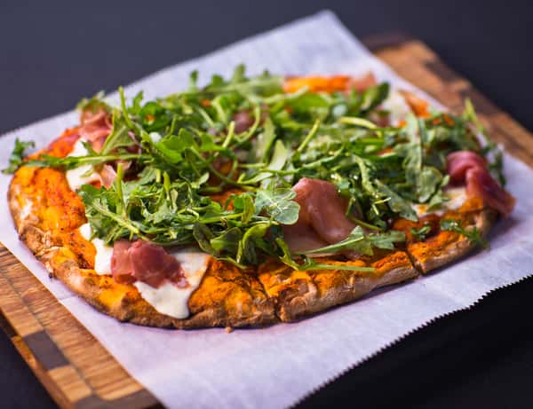 Burrata + Prosciutto Pizza