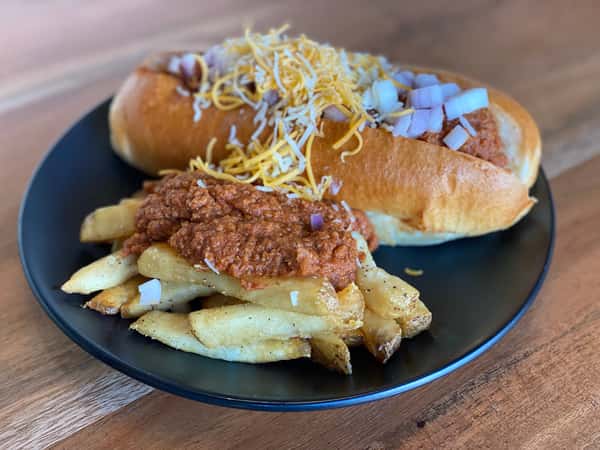 Coney Dog with Chili Fries