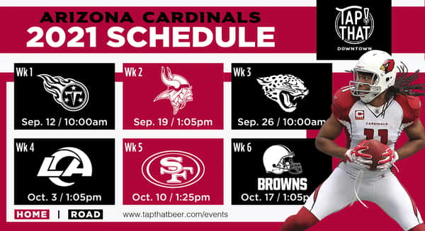 arizona cardinals home schedule