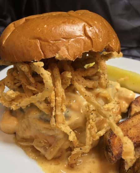Smoked Gouda & Onion Burger
