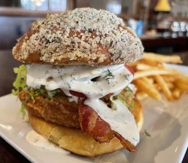 Fried Chicken Bacon Ranch Sandwich