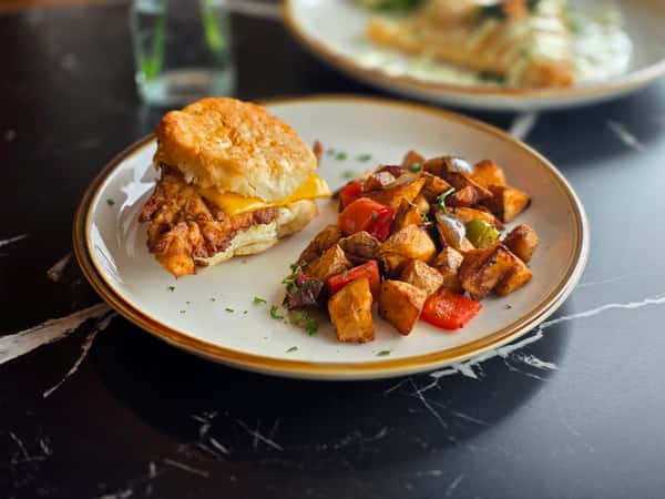 Chicken Biscuit Breakfast
