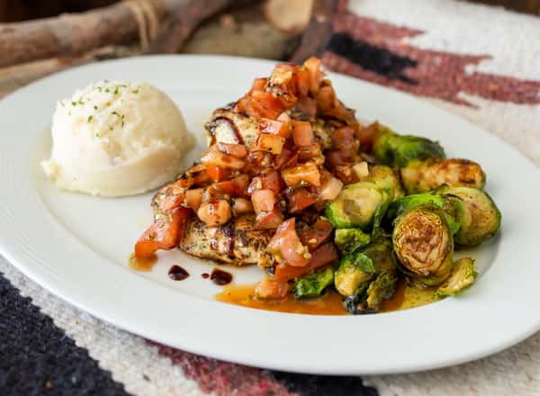 brussel sprouts and some meat