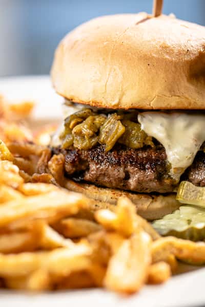 Green Chili Cheeseburger
