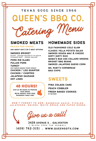 Catering Menu