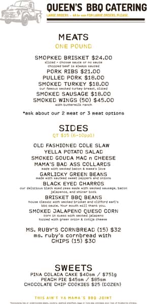 Catering Menu