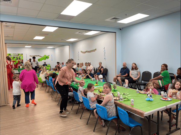 Triple room birthday party