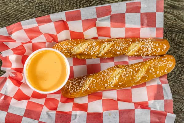 Pretzel Rods & Pub Cheese Dip