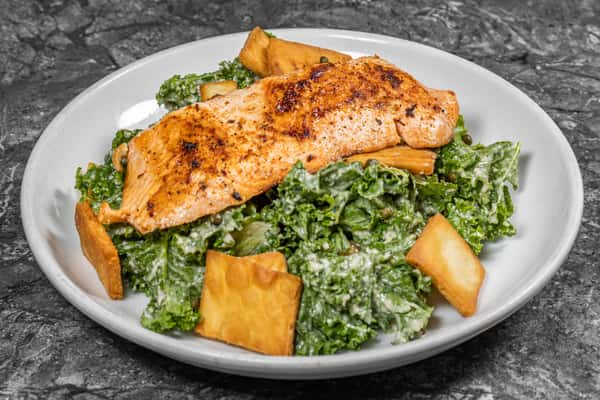 Salmon Kale Caesar