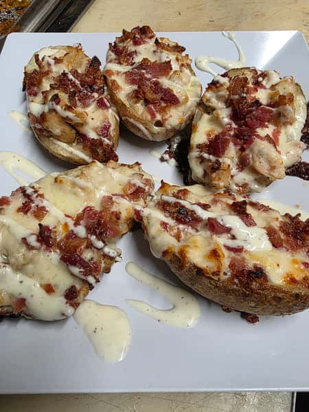 chicken Bacon Ranch Potato Skins