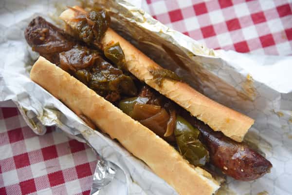 Sausage sandwich