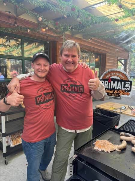 Scott Follett and Primal Eats team member