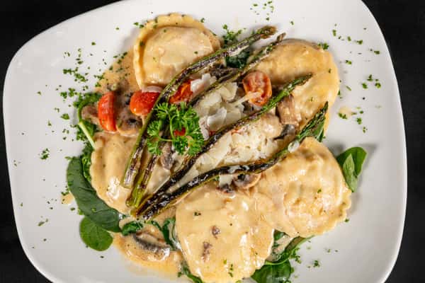Lobster Ravioli Marsala
