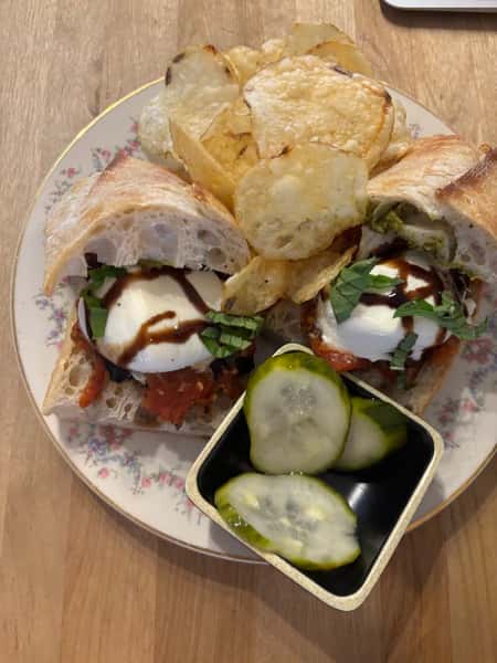 Roasted Tomato Fresh Mozzarella Baguette