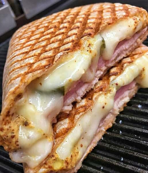 Grilled Ham and Swiss Wrap