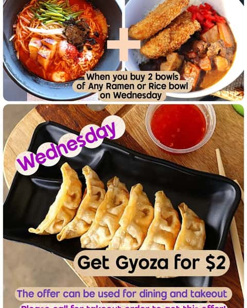 WEDNESDAY WEDNESDAY WEDNESDAY !

Show us this post to get an offer!
Available all day for dining and
Take out, please call 904-329-4073

Exclude : Kid Ramen

Location Dining 
14286 Beach Blvd #29, Jacksonville, FL 32250

Location for Pick up Takeout
14286 Beach Blvd #26, Jacksonville, FL 32250

#jaxfoodie
#904foodie
#duvalfoodies
