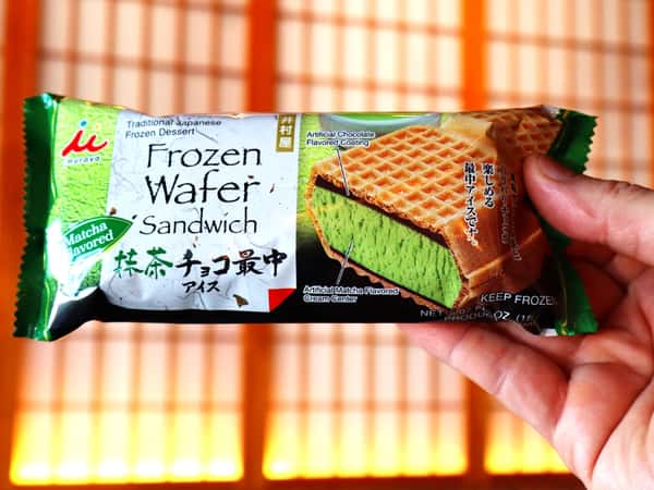 Wafer Matcha ice cream