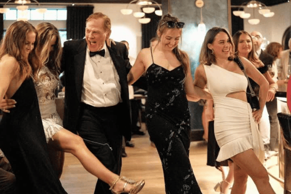 Partygoers dancing at an event held at Rose & Crown
