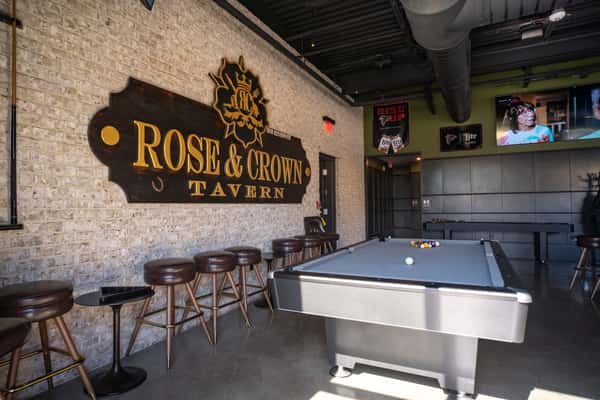 Dining room area of the Rose and Crown Tavern