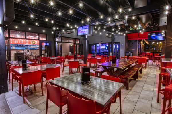 Interior view of restaurant
