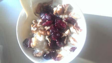 cranberries with pecans