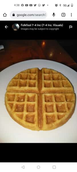 Waffle Breakfast with 2 Eggs