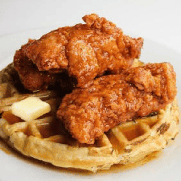 2 Jumbo Tenders & Waffle